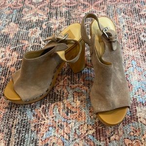 Dolce vita platform heeled mules